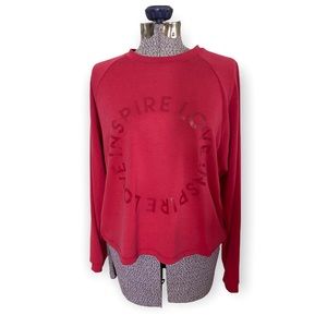 Le Lis Raspberry “Inspire Love” Long Sleeved Top
